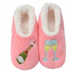 Snoozies Pairables Womens Slippers - House Slippers - Prosecco Pink - Small
