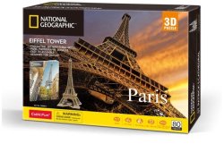 National Geographic - Eiffel Tower 3D Puzzle 80 Pieces