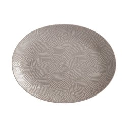 Maxwell & Williams Maxwell And Williams Dune Platter 36 X 27CM Taupe Oval