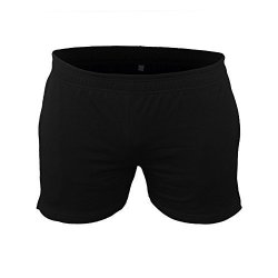 Muscle Alive Mens Workout Shorts Gym With 5" Inseam For Fitness Bodybuilding Clothing Black Color Size XL