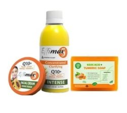 Skin Lightening Combo- Lotion Face Cream Q10+ And Kojic Acid & Tumeric Soap