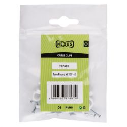 Nexus - Cable Saddle Round 8MM 20 - 25 Pack