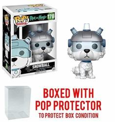 Rick And Morty - Snowball Funko Pop Vinyl Figure Includes Compatible Pop Box Protector Case