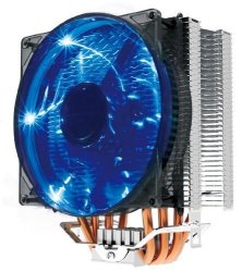 Pccooler Cpu Cooler With 4 Direct Contact Heat Pipes S129 X 4 Cpu Radiator Cooling Blue LED Fan 12CM 120MM Fan 4PIN For Intel LGA775