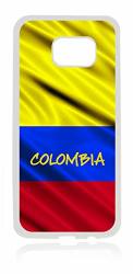 Flag Colombia - Colombian Waving Flag White Rubber Thin Case Cover For The Samsung Galaxy S7 Edge - Samsung Galaxy S7 Edge Accessories