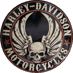 Harley Davidson Motorcycles Embossed Metal Sign MT24