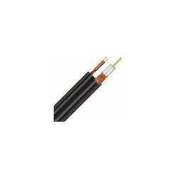 Securnix Siamese Coax Cable RG59 + Power Cable 500M Wooden Drum-black