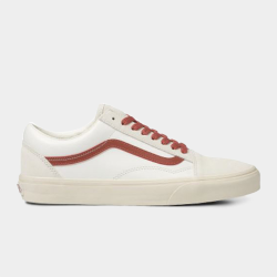 Vans Men's Old Skool White red Sneaker