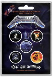 Metallica - Ride The Lightning Button Badge