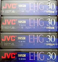 Jvc Ehg Extra High Grade Compact 30 Vhs C 4 Pack