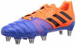 Adidas Kakari Sg Soft Ground Mens Rugby Union Boot Orange blue - UK 10