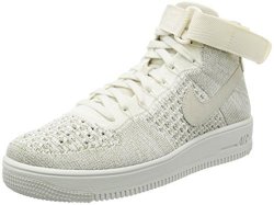 Nike Men's Air Force 1 Ultra Flyknit Mid Fashion Shoes Sail pale Grey 9