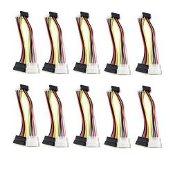 Antrader 7 Inch 4 Pin Molex To Sata Power Cable Adapter Pack Of 20