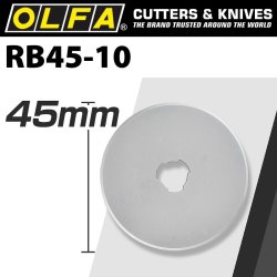 Olfa Blades Rotary RB45-10 10 PACK 45MM