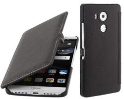Stilgut Book Type With Clip Genuine Leather Case Cover For Huawei Mate S Black