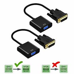 Friencity 1080P Dvi To Vga Converter Adapter For Monitor Male To Female Active Dvi-d Link 24+1 To Vga For Computer Desktop Laptop PC Projector