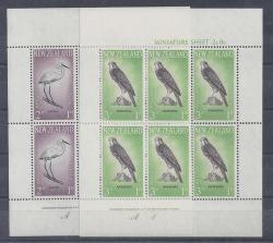 New Zealand 1961 Health Birds Set Of 2 Miniature Sheets Fine Unmounted Mint