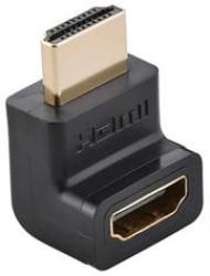 Ugreen Version 2 HDMI Male To Female 90 Degree Up Adapter Colour Black Retail Box Limited 1 Year Warranty   Product Overview Tight Spaces