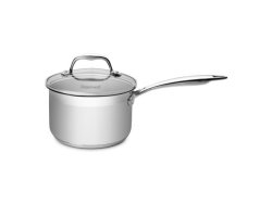 Silver Series Stainless Steel Saucepan With Glass Lid 16CM