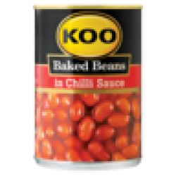 Koo Baked Beans In Chilli Sauce Can 420G