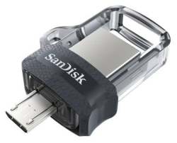 SanDisk 64GB Ultra Dual M3.0 USB 3.0 Micro-usb Flash Drive