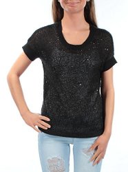 Ellen Tracy Womens New 2073 Black Dolman Sleeve Casual Sweater Regular XS B+b