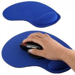 Tuff-Luv A4_69 Ultra Slim Pad And Cloth Wrist Supporter Mouse Pad - Blue