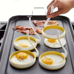 2PCS Silicone Egg Ring Mold Fried Egg Mold Creative Kawaii Egg Ring Molds For Cooking Kitchen Accessories