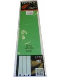 Lever Arch File Labels Value Pack 100 Pack Green