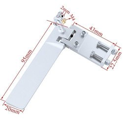 Hobbypark Aluminum 75MM 95MM Long Rc Boat Rudder With Water Pickup Absorbing Steering For Electric Gas Power Remote Control Model Parts Cnc 95MM Long