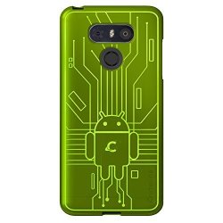 Cruzerlite LG G6 Case Bugdroid Circuit Tpu Case For LG G6 - Retail Packaging - Green