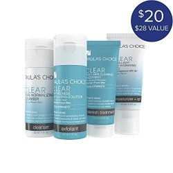 Paula's Choice-clear Extra Strength Travel Kit And Ultra-light Daily Fluid Spf 30+ Anti-aging Moisturizer Travel-size Blemish-fighting Skin Care Products Plus Face Moisturizer With Sunscreen