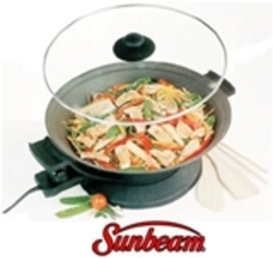 Sunbeam Supreme Electric Wok With Glass Lid