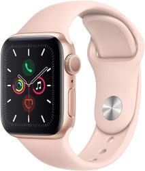 Apple Watch Series 5 40mm in Gold & Pink Sand Sport Band GPS Only