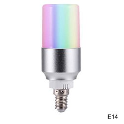 Leoie LED 7W Smart Wifi Light Bulb 85-265V For Alexa Google Home Rgb+white Light E14