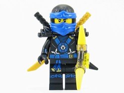 LEGO Ninjago Deepstone Jay Blue Ninja Minifigure Yellow Aeroblade New 2015