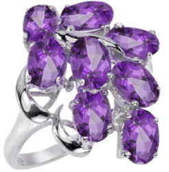 Magnificent 3.64CTS Amethyst Ring