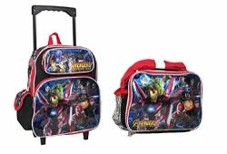 Marvel Avengers Infinity War Rolling Backpack + Lunch Box 12 Inch Rolling Backpack + Lunch Box