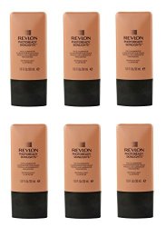 Revlon Photo Ready Skinlights Face Illuminator - Peach Light 6 Pack + Free Assorted Purse Kit cosmetic Bag Bonus Gift
