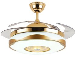 Restaurant Light Stealth Ceiling Fan Fan Lamp Living Room Bedroom Modern Modern Fashion LED Fan Chan