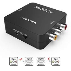 Rca To HDMI Converter Wavlink 1080P 3RCA To HDMI Cvbs Av Composite Video Audio Adapter With USB Charge Cable Support 1080P For PC Laptop