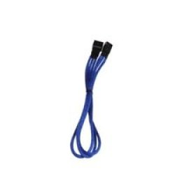 BitFenix.com Bitfenix Alchemy Multisleeved Cable 90CM 3 Pin Power Extension Cable For Cpu Or System Fan - Blue