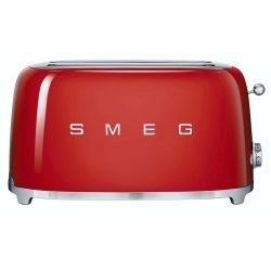 Smeg 50S Retro Style 4 Slice Toaster in Red