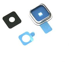 Eshinetm Back Rear Camera Lens Cover Ring Replacement + Adhesive For Samsung Galaxy S4 I9500 I9505