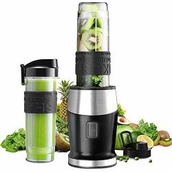 Chokelee Personal Blender Smoothie Blender 2-IN-1 Single Serve Blender MINI Bullet Blender 300W With 20 Oz Tritan Sports Bottle For Juices Shakes And Smoothies