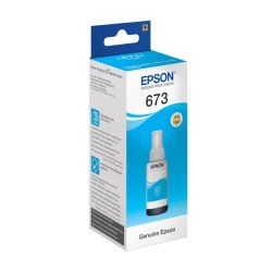 Epson Original 673 Ecotank Cyan Ink Bottle L800 T67324