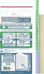 Index Press-tab Transparent Index Tabs: 5-STRIPS Green Pack