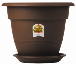 Addis - 44CM Venus Plant Pot - Chocolate Brown