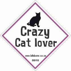 Crazy Cat Lover Sign
