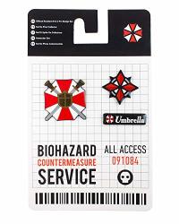 Official Resident Evil 3 Pin Badge Set